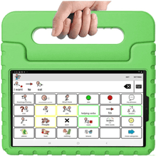 Load image into Gallery viewer, Speech tablet including 11" Apple tablet, Carrying Case and ONE of TalkTablet, Proloquo2go, TouchChat or LAMP