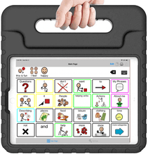 Load image into Gallery viewer, Speech Tablet with a 10.2″ Apple tablet, TalkTablet PRO Speech app, and Carrying Case - SALE PRICE!! - Speech Tablets by Gus Communication Devices