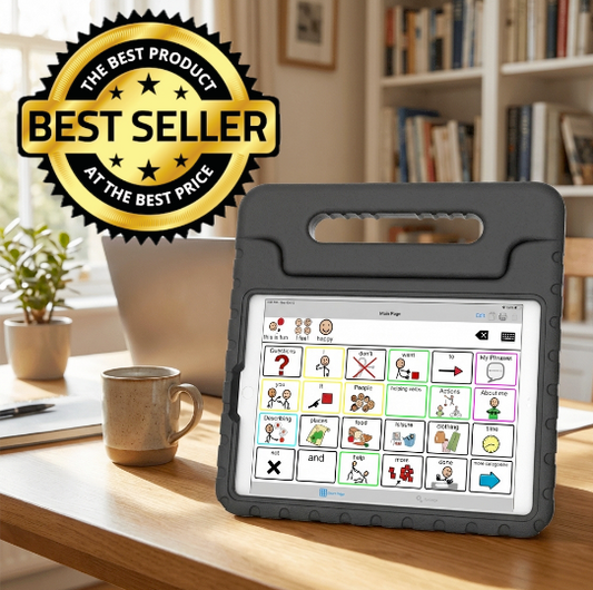 2. Samsung-based AAC speech tablet for Stroke, Parkinsons, Autism etc - Includes Samsung 11" (Android) tablet + PRE-INSTALLED copy of TalkTablet PRO + Case with screen protector