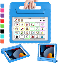 Load image into Gallery viewer, BULK PRICING: 20 (twenty) speech tablets including a 8.7″ Samsung (Android) tablet, TalkTablet PRO AAC/Speech app (Pre-Installed!) and BLUE Carrying Case
