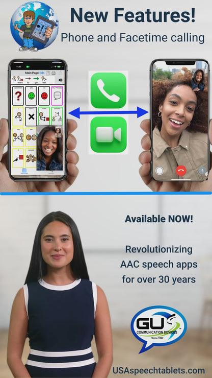 3. Apple-based Speech Tablet (AAC device) for Autism & Nonverbal Communication (Apple 11" iOS tablet) + TalkTablet PRO (Redeem Code) + Case