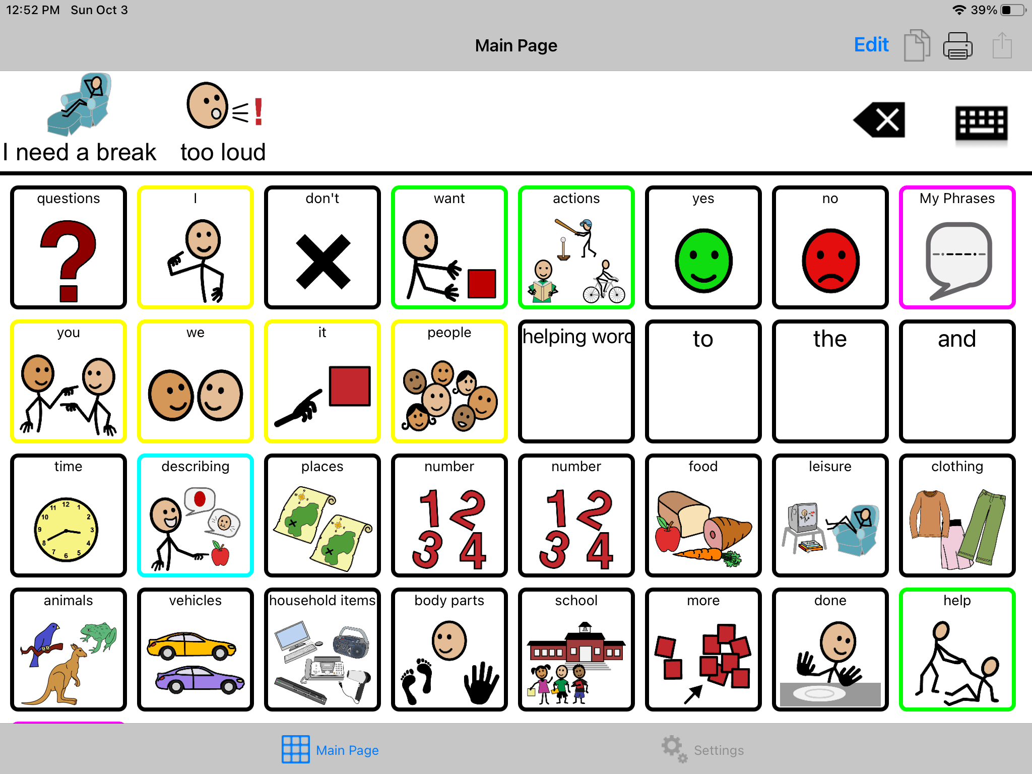 Dialog Tablet 3. Apple-based Speech Tablet (AAC device) for Autism & Nonverbal ...