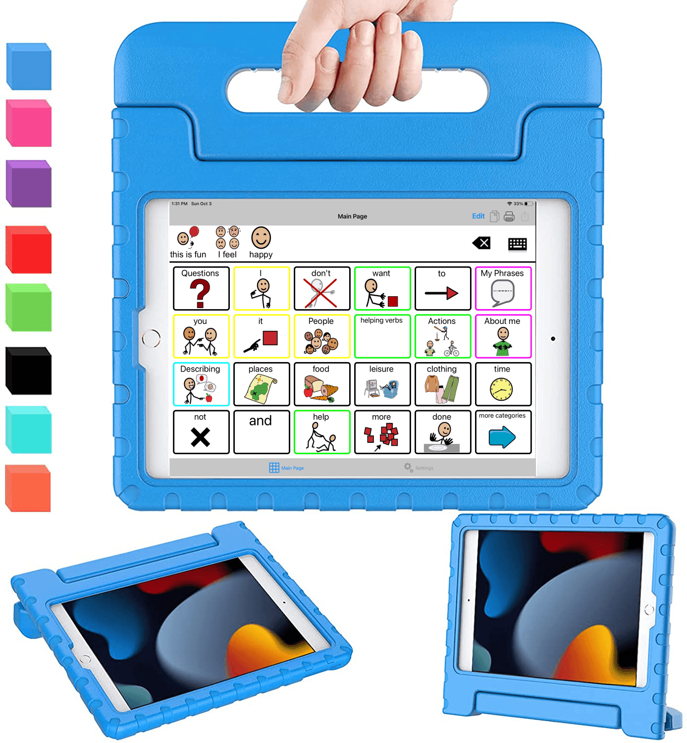 Speech Tablet including 8.7″ Samsung (Android) tablet, TalkTablet PRO AAC/Speech app (Pre-Installed!) and Carrying Case - SALE PRICE!! - Speech Tablets by Gus Communication Devices