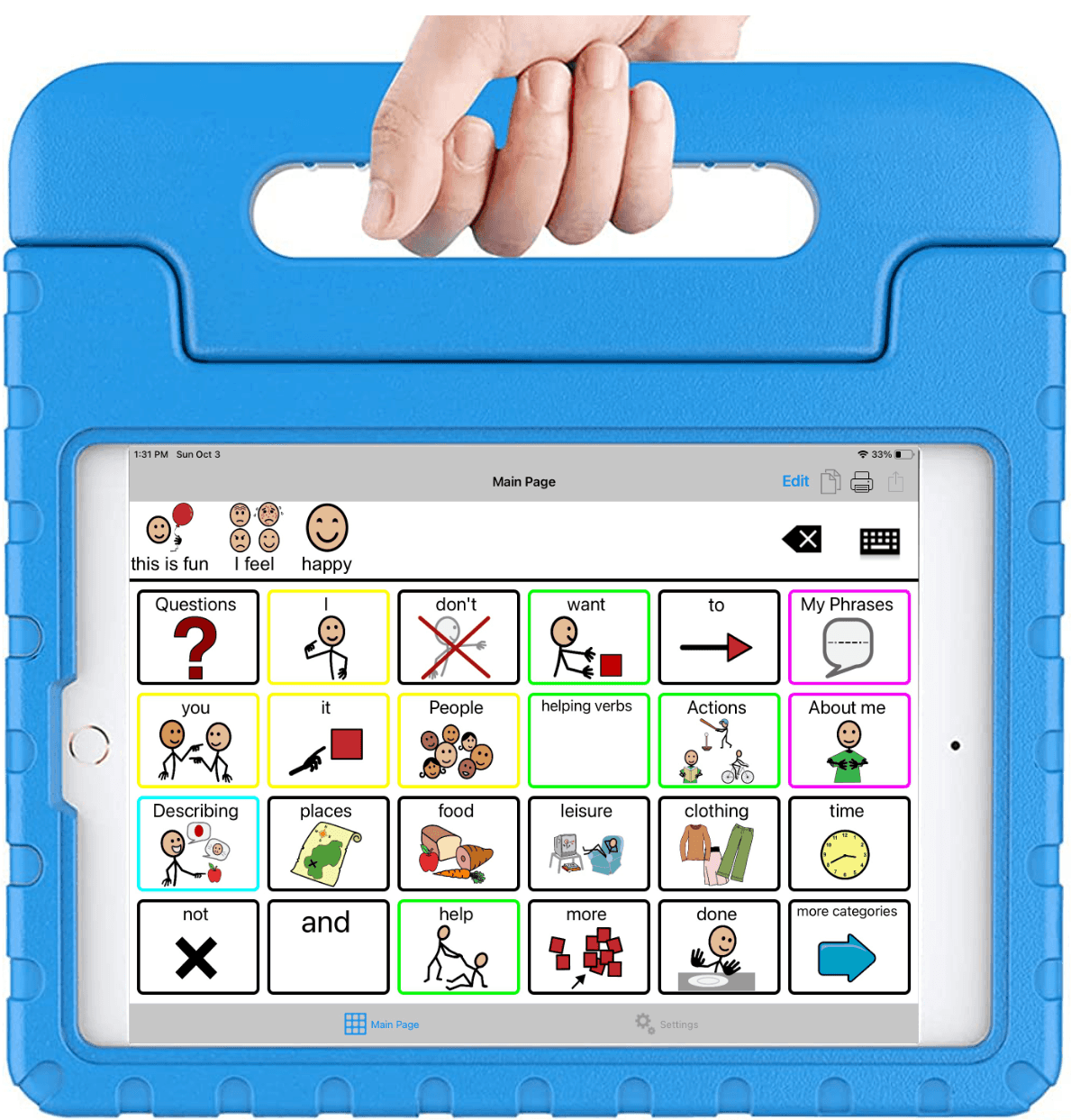 Speech Tablet including the 10.5″ Samsung (Android) tablet, TalkTablet PRO Speech app (Pre-Installed!) and Carrying Case - SALE PRICE!! - Speech Tablets by Gus Communication Devices