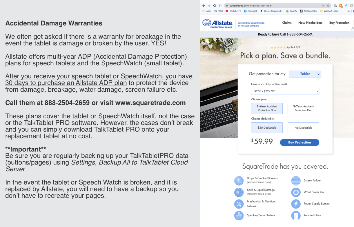 Speech Tablet with a 10.2″ Apple tablet, TalkTablet PRO Speech app, and Carrying Case - SALE PRICE!! - Speech Tablets by Gus Communication Devices